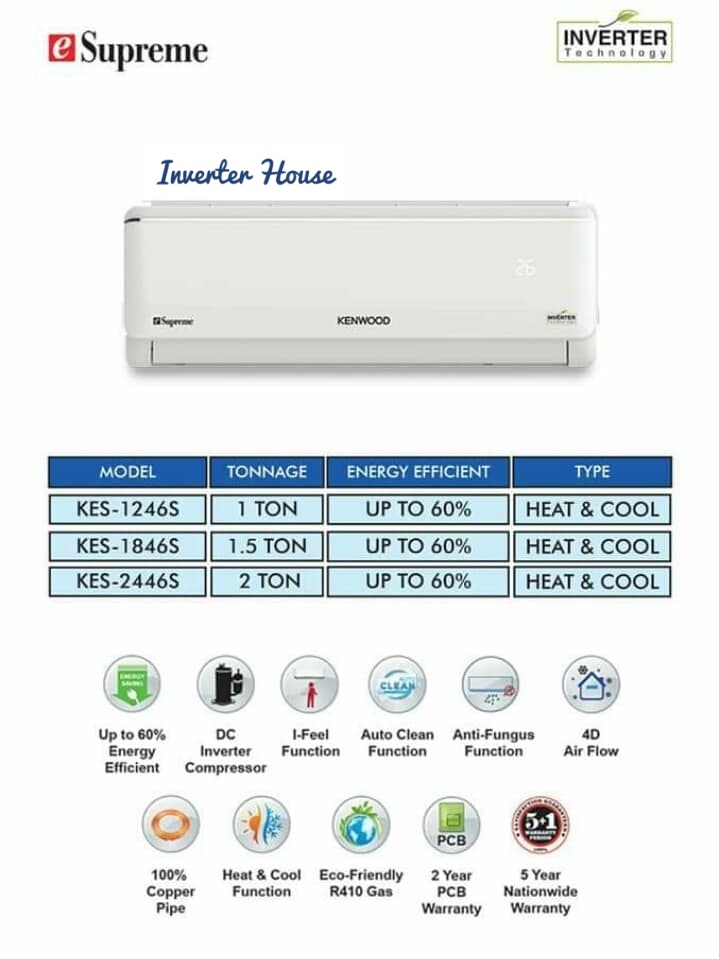 kenwood dc inverter 2 ton price