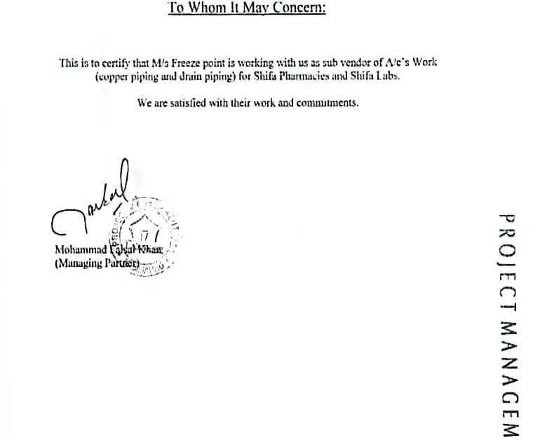 certificate of hvac