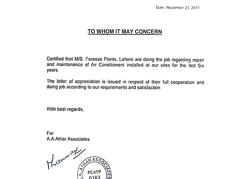 certificate of hvaca