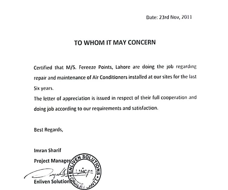 certificate of hvaca