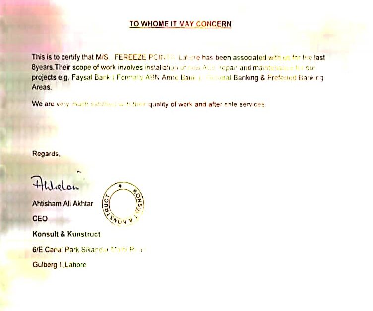 certificate of hvaca