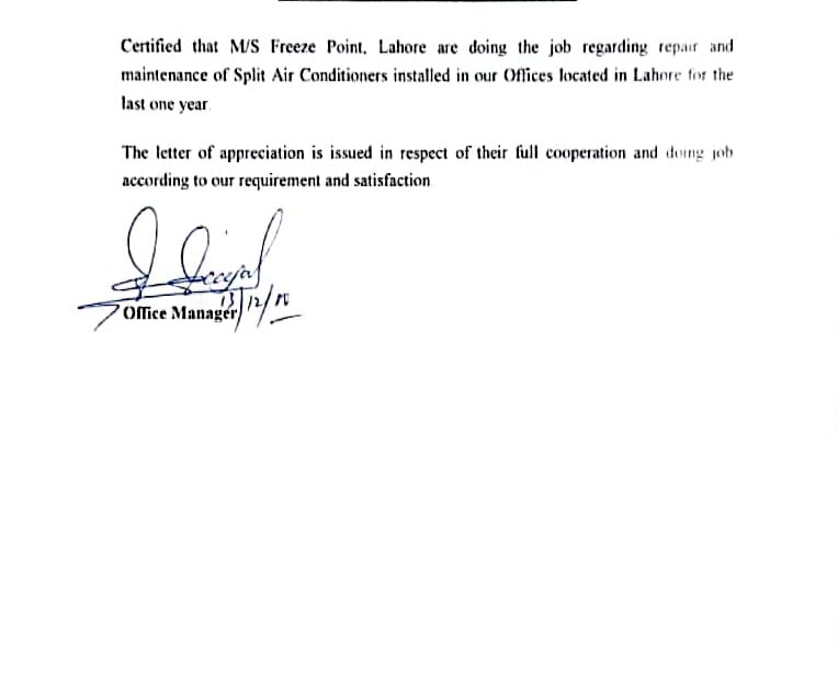 certificate of hvaca
