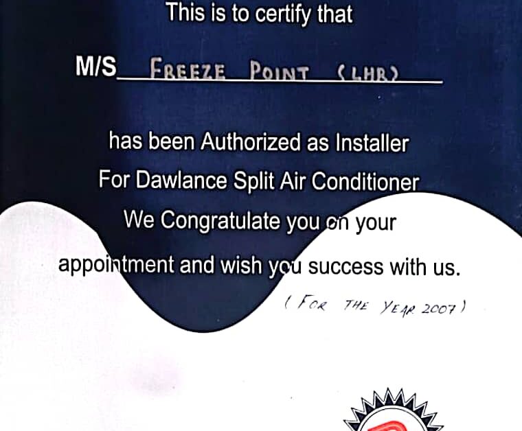 united refrigeration industries limited certificate for best ac installer Freeze Point